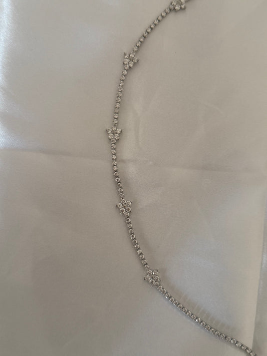 Collana Fiori Zirconati