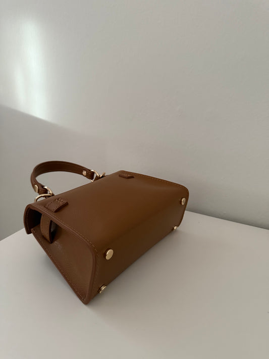 Borsa Kate in pelle di vitello - Marrone Cuoio