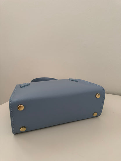 Borsa Kate in pelle di vitello - Baby Blue