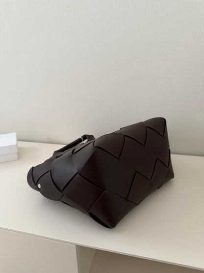 Borsa Choco Dark Chocolate - in pelle di vitello