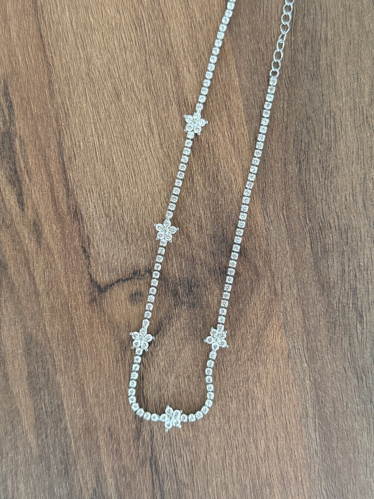 Collana Fiori Zirconati
