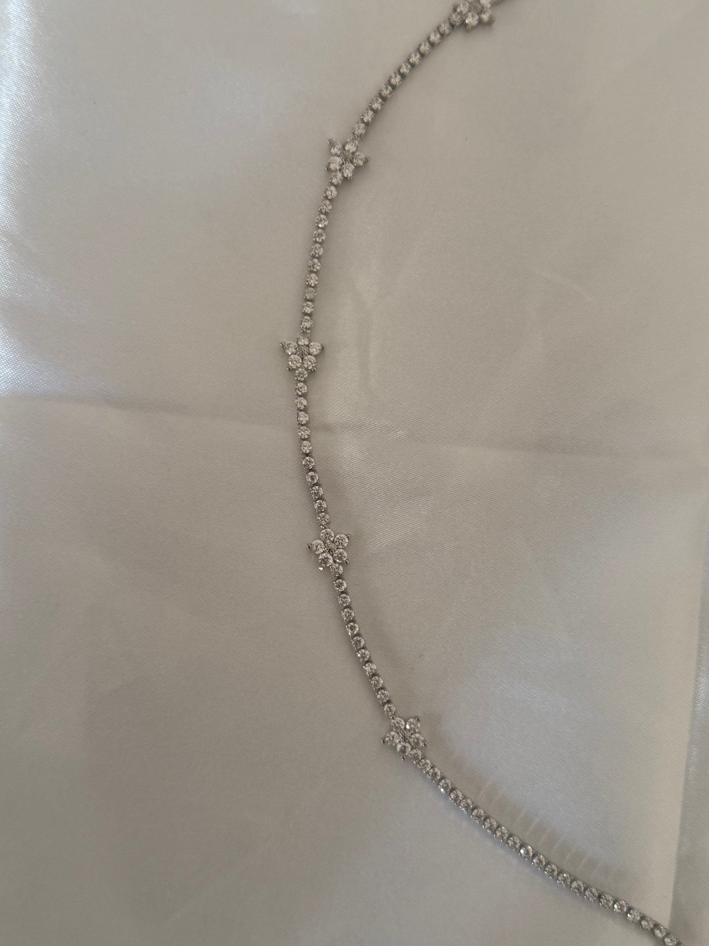 Collana Fiori Zirconati