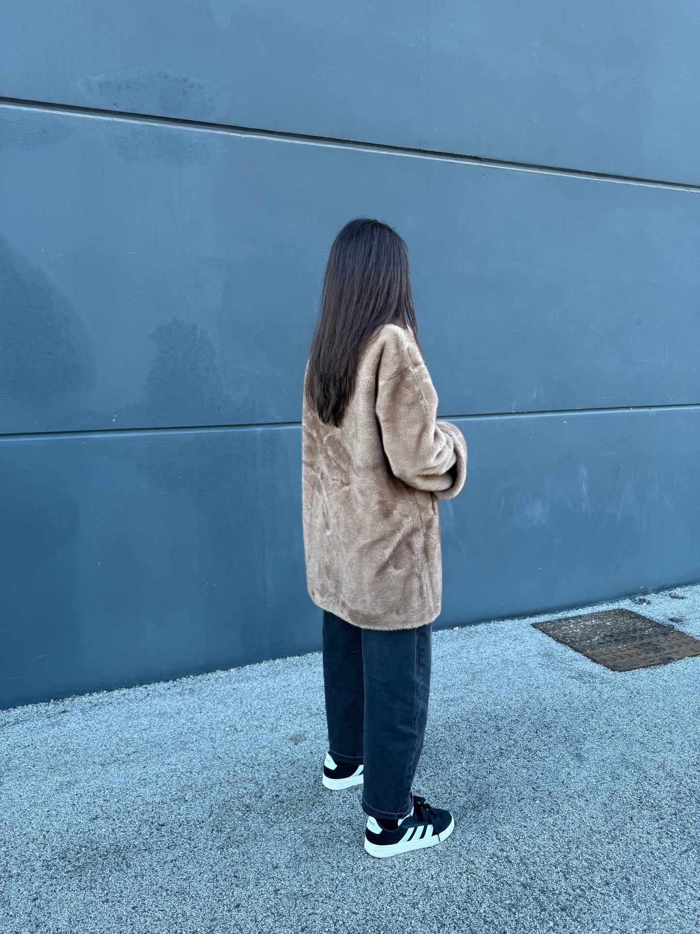 Pelliccia Cortina - Cammello