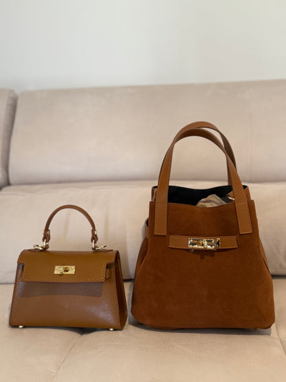 Set Borse Kate & Chloe Cuoio