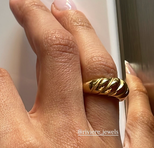 Anello Croissant - oro