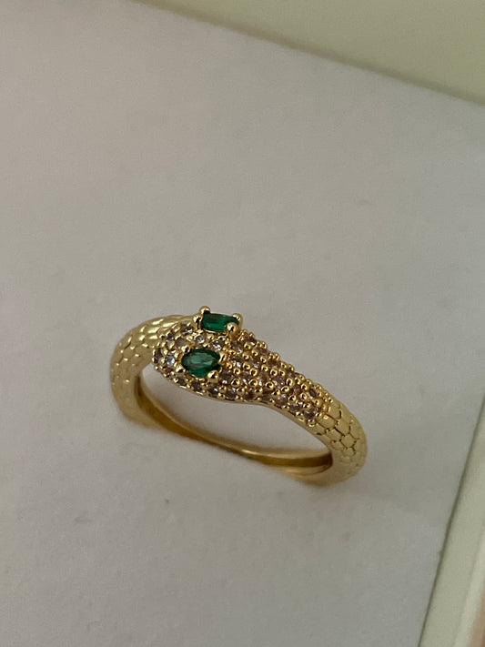 Anello snake Rivière - oro