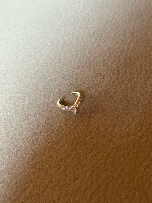 Orecchino helix Rivière - Argento