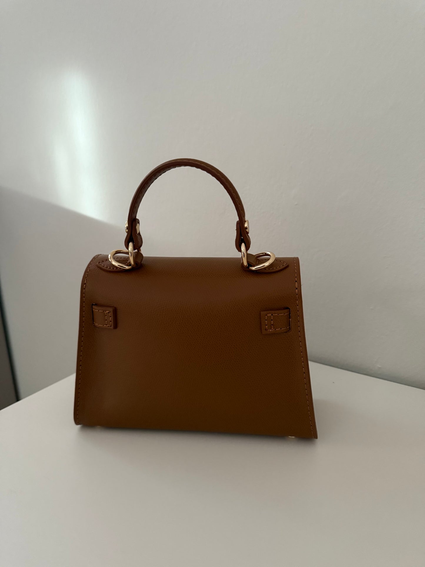 Borsa Kate in pelle di vitello - Marrone Cuoio