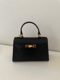 Borsa Kate in pelle di vitello - Nero