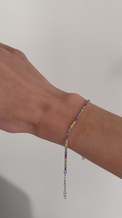 Bracciale Tennis Rainbow 🌈